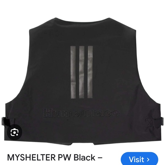 RARE Celeb Adidas x Pharrell Williams Humanrace MyShelter Reversible VEST ONLY - Picture 3 of 12